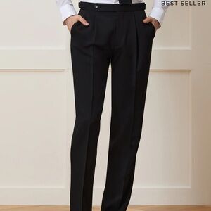 Todd Snyder Italian gabardine side tab trouser in black
